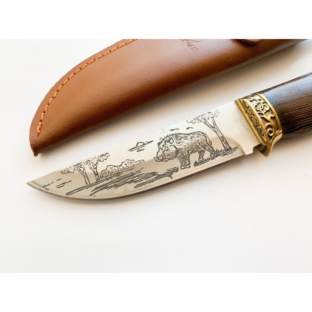 Lovački Nož Gravura Vepra 65X13