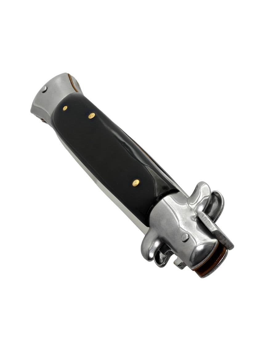 Godfather Black Automatic Knife -Satin Stiletto